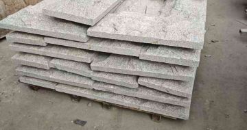 辽源芝麻白蘑菇石，自然面