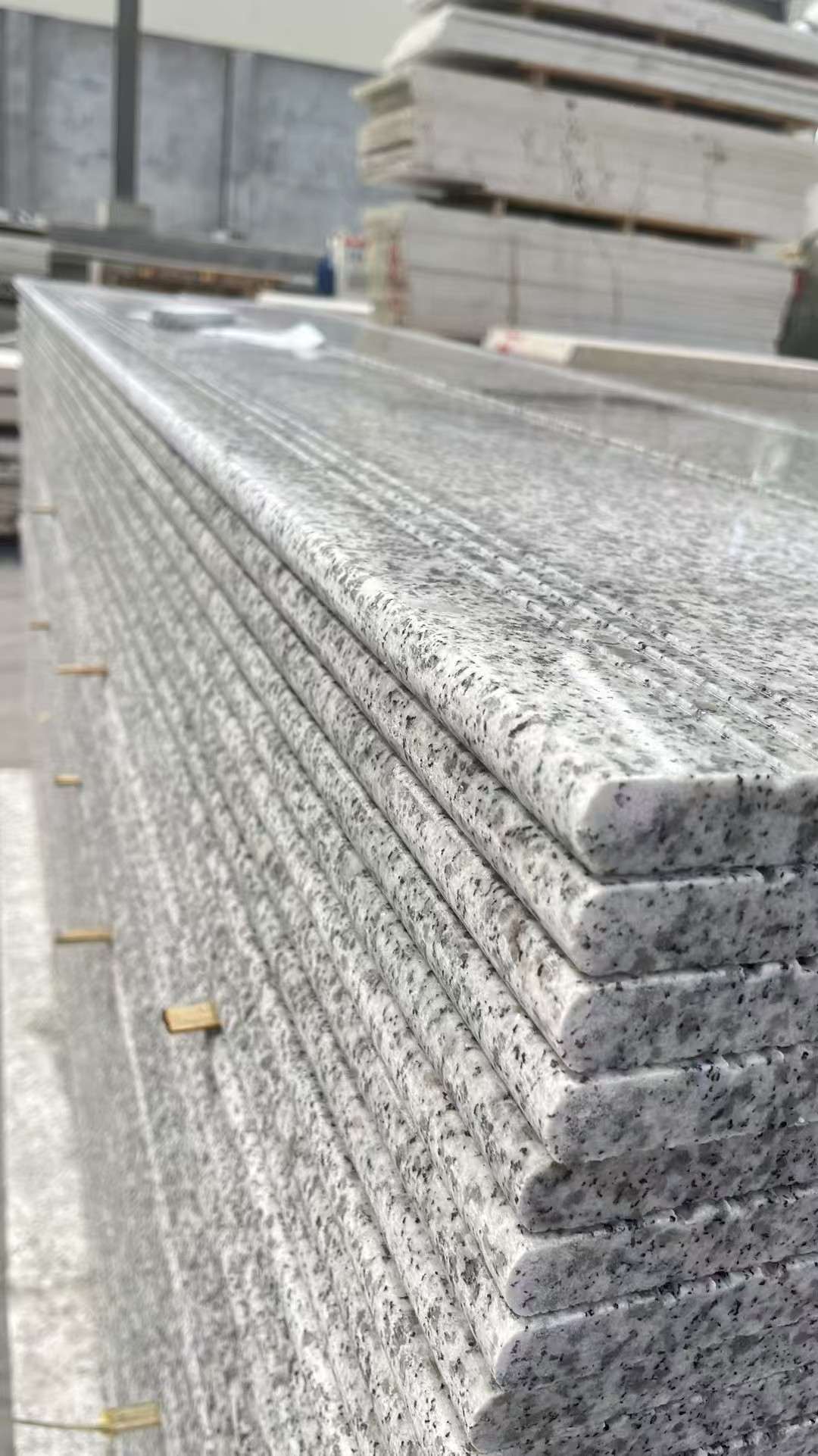 辽源芝麻白楼梯踏步 花岗岩楼梯板材