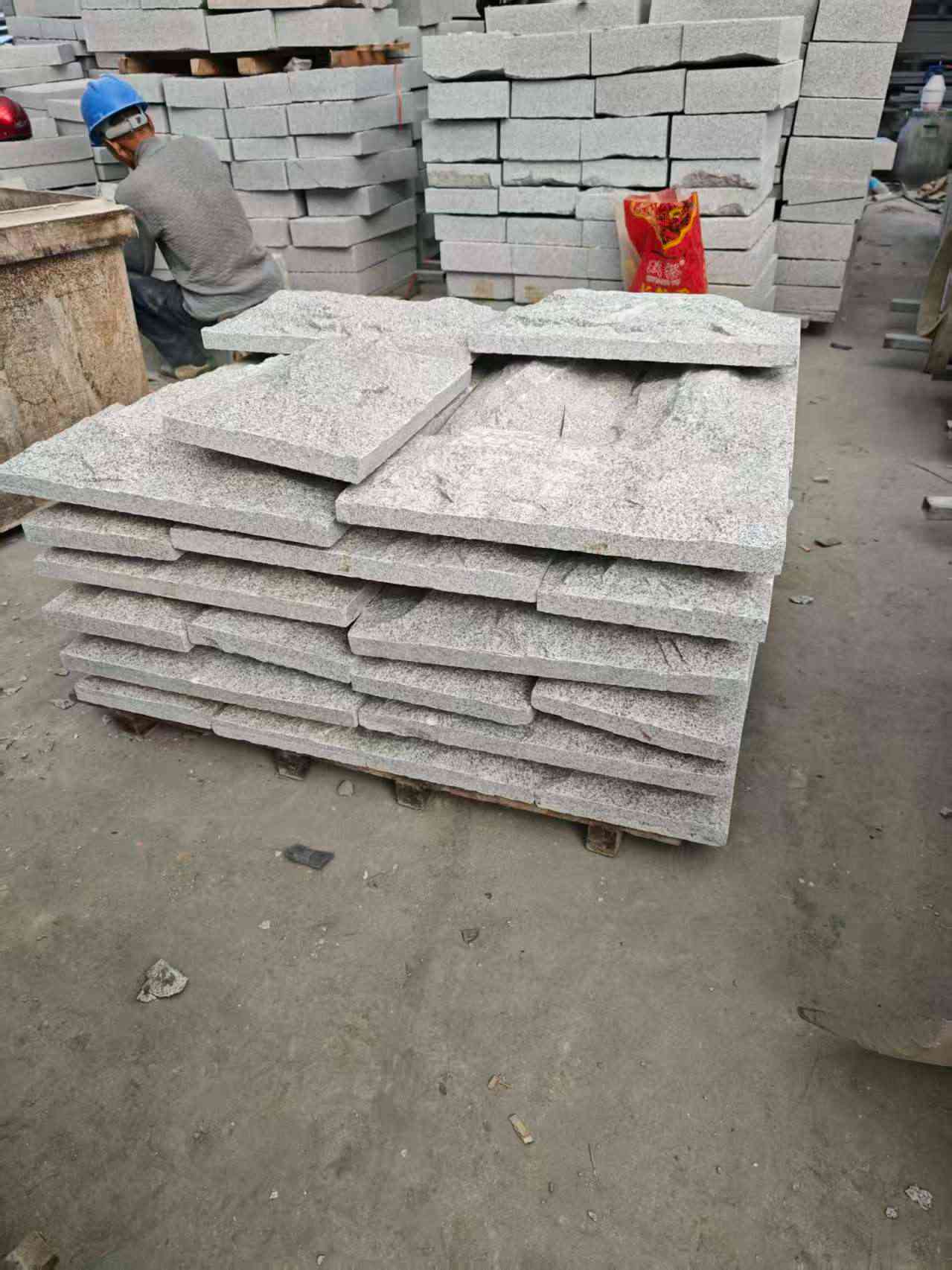 辽源芝麻白蘑菇石，自然面