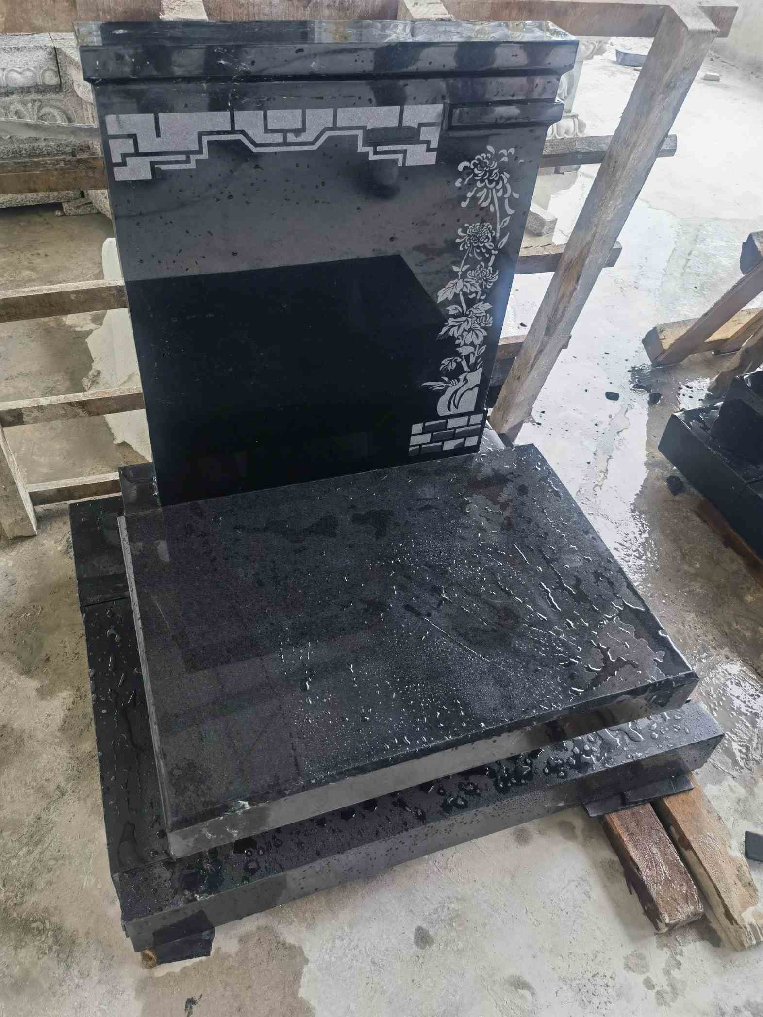 辽源花岗岩墓碑石 墓碑 套墓